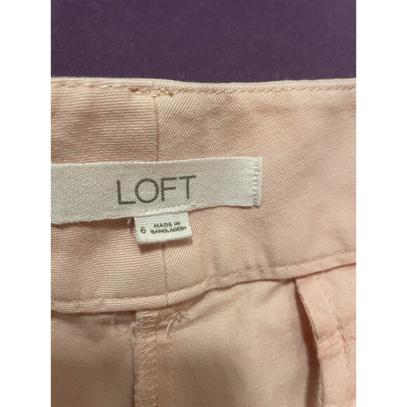 LOFT Pale Pink Riveria Bermuda Shorts Size 6 ~Inseam 5.5 Inches - Picture 7 of 9